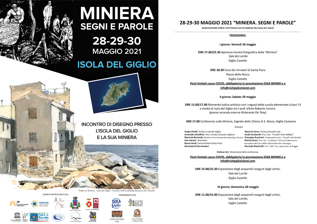 MINIERA LOCANDINA E PROGRAMMA STAMPA