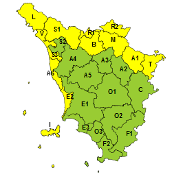 codice giallo venerdì 25 dic 2020